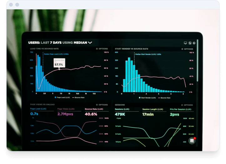 CRM system dashboard