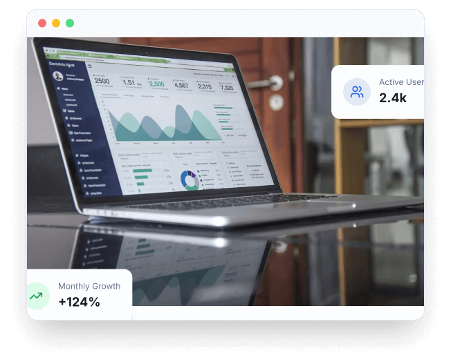 Business dashboard interface